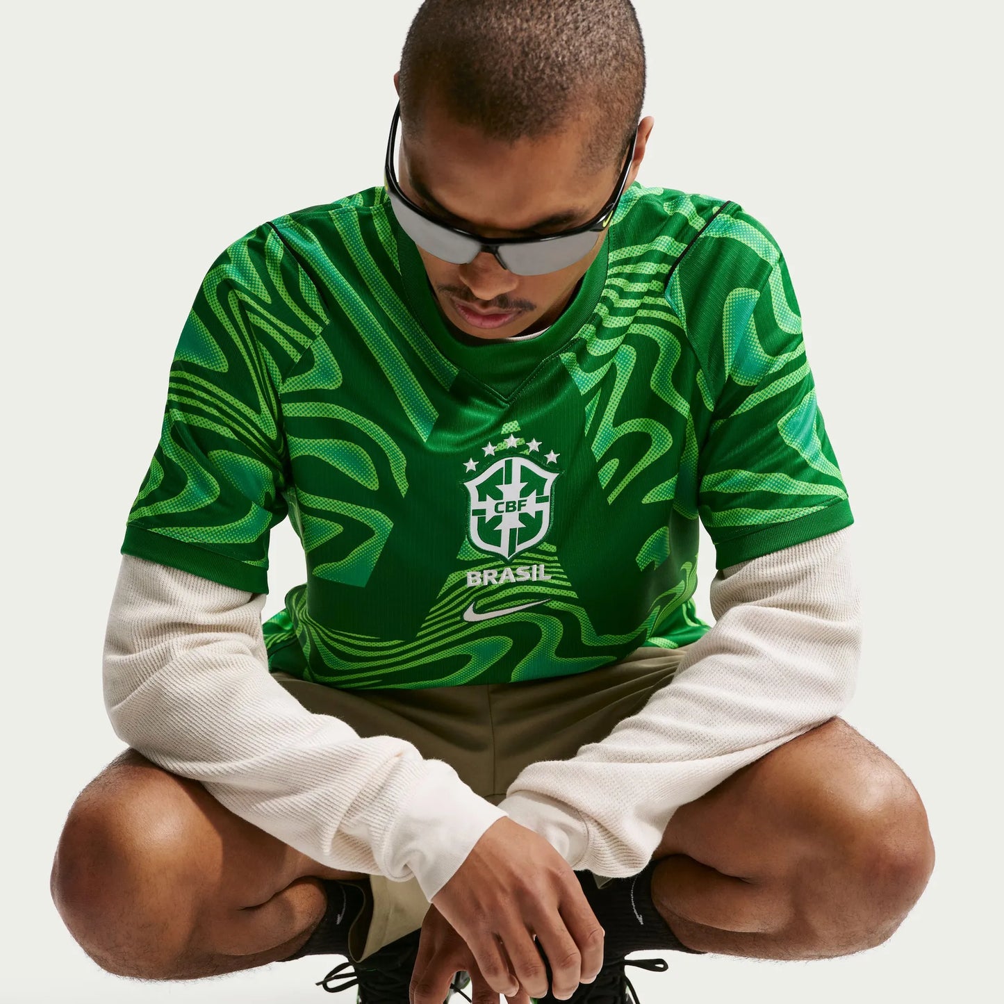 Camisa de Goleiro Brasil Nike 2026 Torcedor Pro Masculina